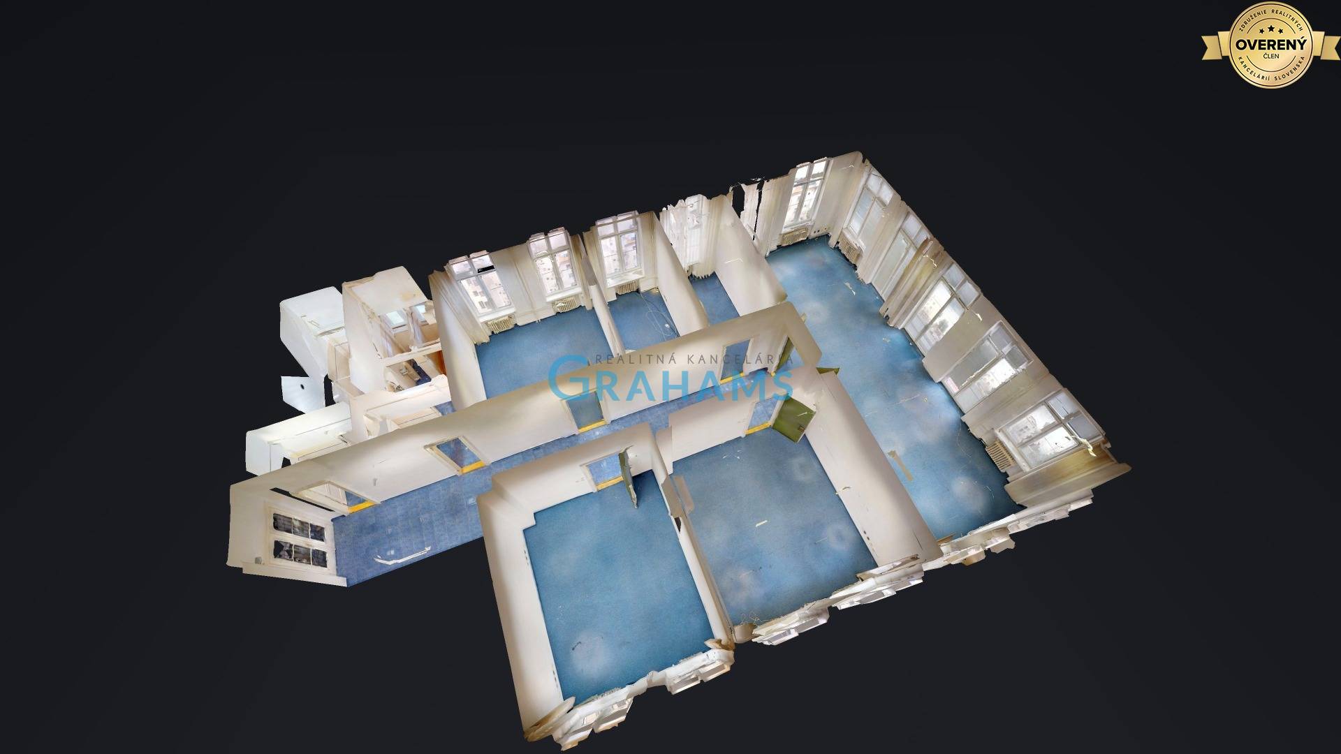 2. poschodie_3D Pôdorys