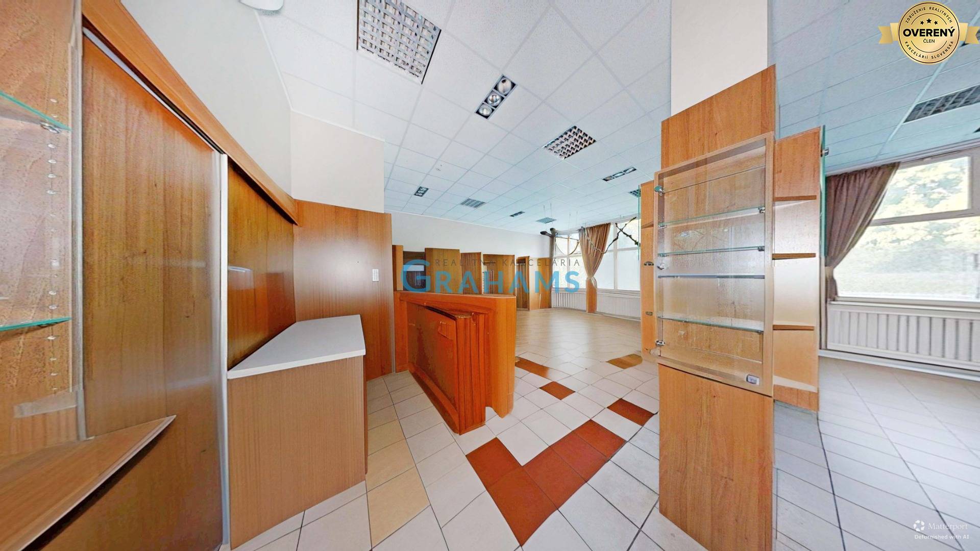 Obchodný priestor bez zariadenia